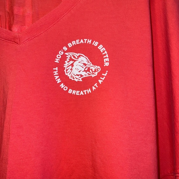 Women’s long sleeve v neck tee Hogs Breath Key West size XL - Picture 3 of 5